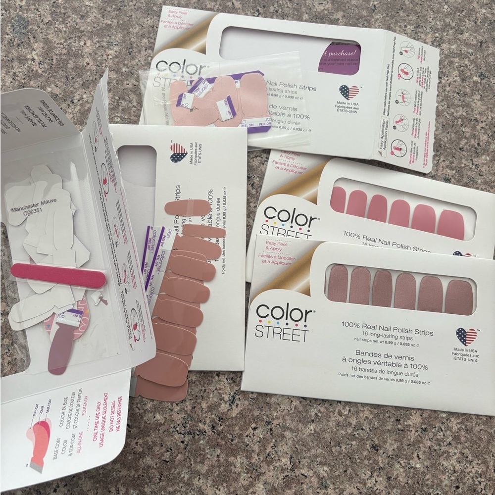 Color Street Pink Party Nail Wraps